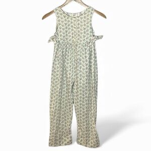 Vintage Laura Ashley Mother Child Little Girl Jumper Corduroy Floral Button Up